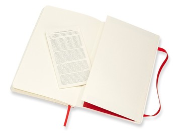 Записная книжка Moleskine Classic Soft (нелинованный), Large (13х21см), красный