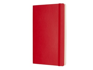 Записная книжка Moleskine Classic Soft (нелинованный), Large (13х21см), красный