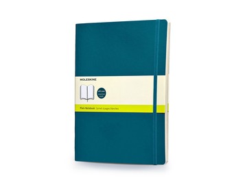 Записная книжка Moleskine Classic Soft (нелинованный), Хlarge (19х25 см), бирюзовый