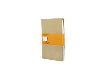 Записная книжка Moleskine Cahier (в линейку, 3 шт.), Large (13х21см), бежевый