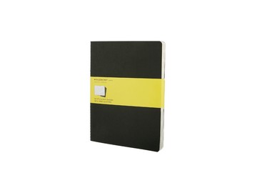 Записная книжка Moleskine Cahier (в клетку, 3 шт.), ХLarge (19х25см), черный