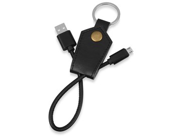 Кабель-брелок USB-MicroUSB «Pelle», черный