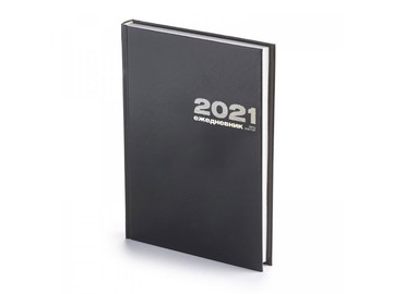 Ежедневник А5 датированный «Бумвинил» 2021, черный