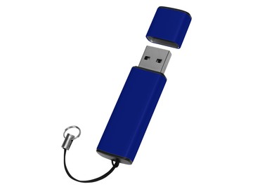 Флеш-карта USB 2.0 16 Gb металлическая с колпачком 