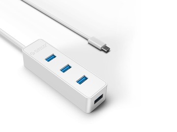 USB-концентратор Orico W5PH4-C3-10 (Type-C4xUSB3.0) (белый)