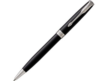 Ручка шариковая «Parker Sonnet Core Black Lacquer CT», черный/серебристый