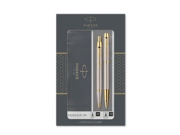 Набор Parker «IM Core Brushed Metal GT»: ручка шариковая, ручка роллер