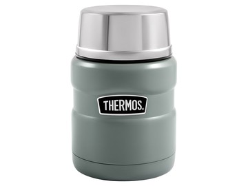 Термос из нерж. стали с ложкой тм THERMOS SK3000-MGR 0,47 L, зеленый