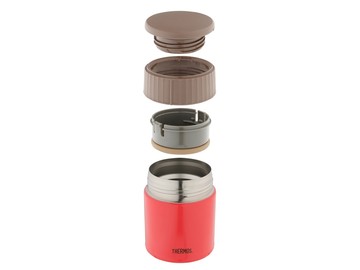 Термос из нерж. стали для еды тм THERMOS JBQ-400-PCH 0.4L, красный