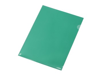 Папка-уголок прозрачный формата А4  0,18 мм, зеленый