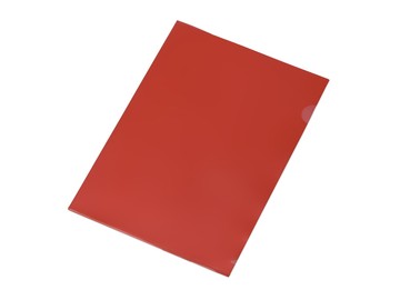 Папка-уголок прозрачный формата А4  0,18 мм, красный