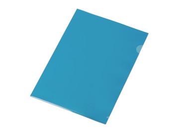 Папка-уголок прозрачный формата  А4 0,18 мм, синий