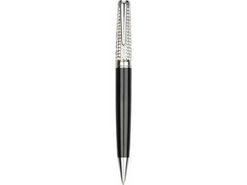 Набор William Lloyd : ручка шариковая и подставка, черный/серебристый