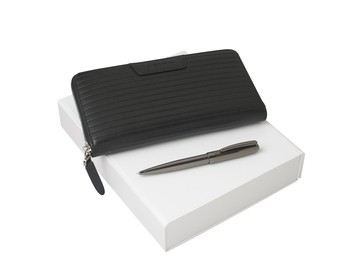 Подарочный набор Ramage: дорожный кошелек, ручка шариковая. Nina Ricci, GUN