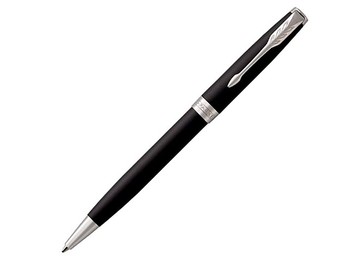 Ручка шариковая «Parker Sonnet Core Matte Black CT», черный/серебристый