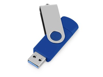 USB3.0/USB Type-C флешка на 16 Гб «Квебек C», синий